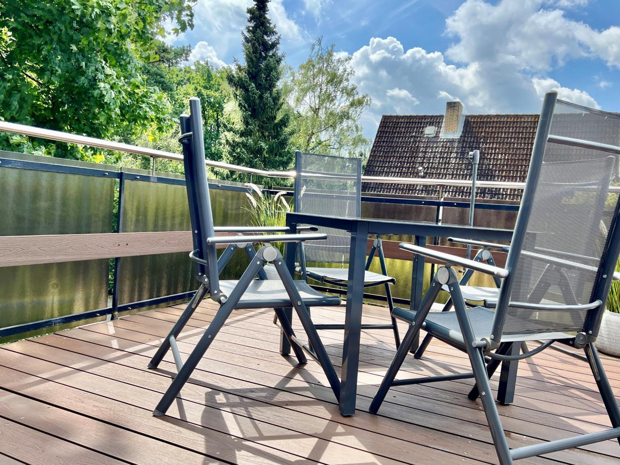 Peedy'S Luxurioese 60M² Wohnung Mit Balkonterrasse 施塔德 外观 照片